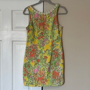 Lilly Pulitzer for Target Yellow Floral Tank Mini Dress